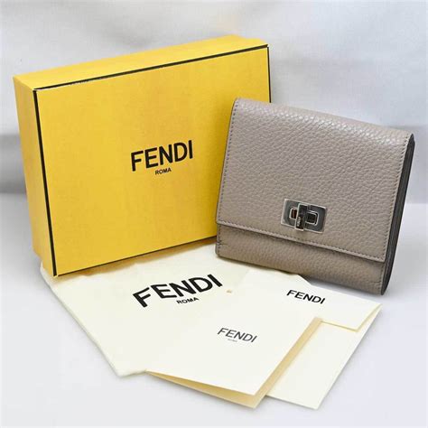 fendi bi fold wallet|fendi peekaboo wallet.